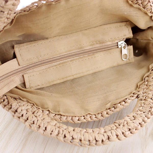 Bolso Bandolera Ligero Para Cantina De Paja Para Mujer Bolso Para Teléfono Bolsos De Playa