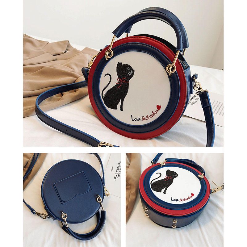 Bolso Bandolera Lindo Gato De Moda Para Mujer Para Fiesta Diaria