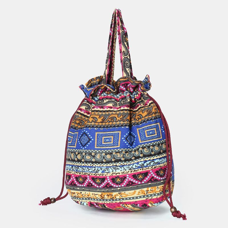 Bolso Bandolera De Lona Étnica Para Mujer