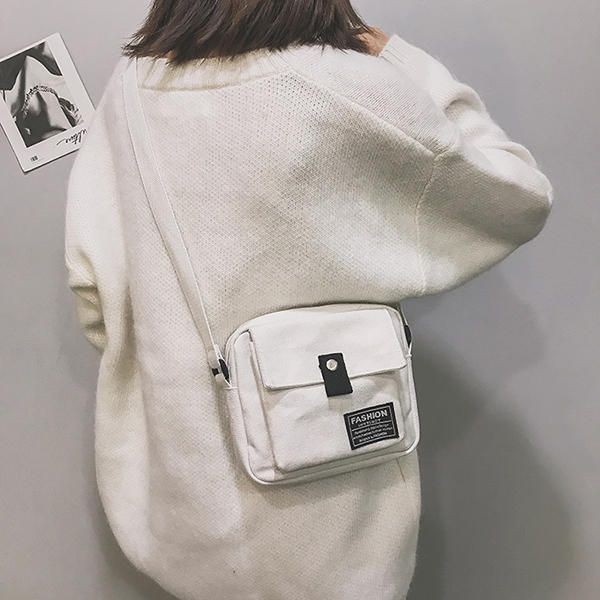 Bolso Bandolera De Lona Hip-hop Para Mujer