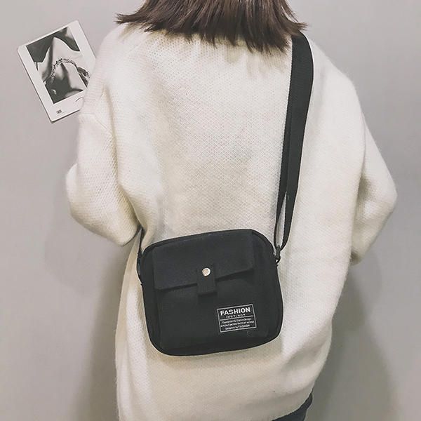 Bolso Bandolera De Lona Hip-hop Para Mujer