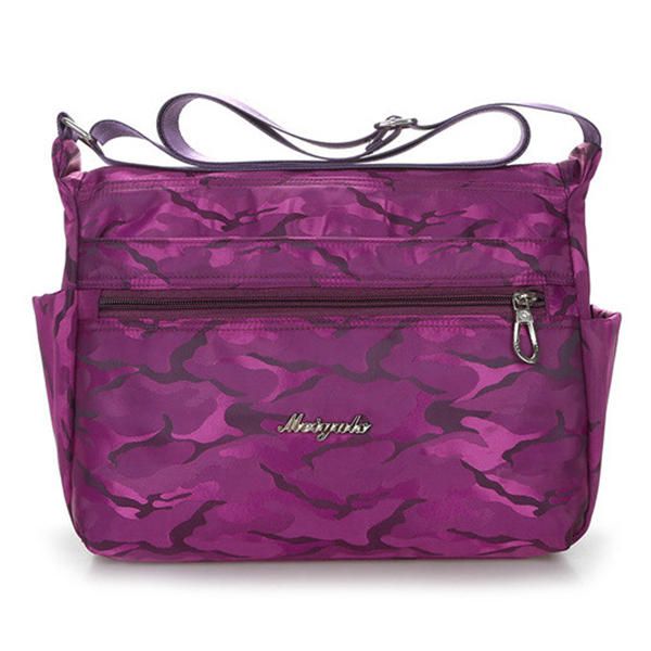 Bolso Bandolera De Marea Informal De Camuflaje Multicolor A La Moda Para Mujer