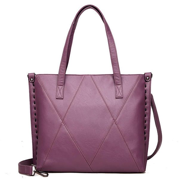 Bolso Bandolera De Moda Con Costura De Gran Capacidad Para Mujer