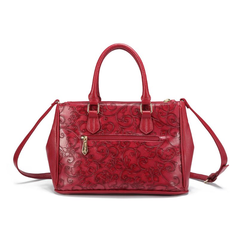 Bolso Bandolera De Moda Floral En Relieve Para Mujer