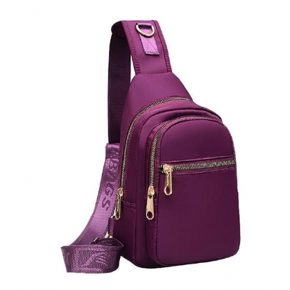 Bolso Bandolera Multibolsillos De Nailon De Gran Capacidad Para Mujer