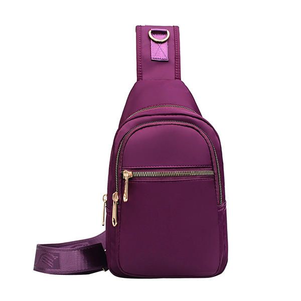 Bolso Bandolera Multibolsillos De Nailon De Gran Capacidad Para Mujer