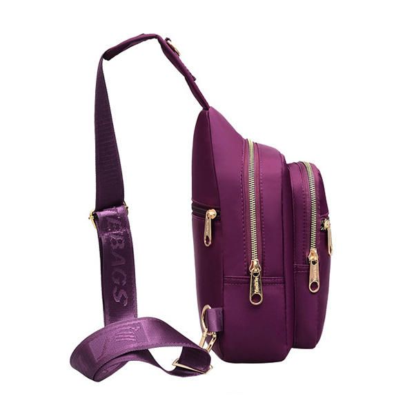 Bolso Bandolera Multibolsillos De Nailon De Gran Capacidad Para Mujer