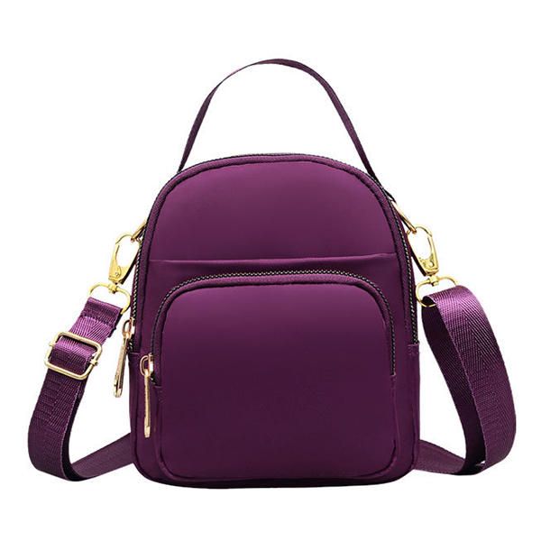 Bolso Bandolera Multibolsillos De Nailon Para Mujer Bolso De Hombro Ligero