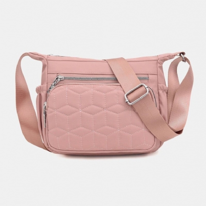 Bolso Bandolera Multibolsillos Sólido Impermeable Para Mujer