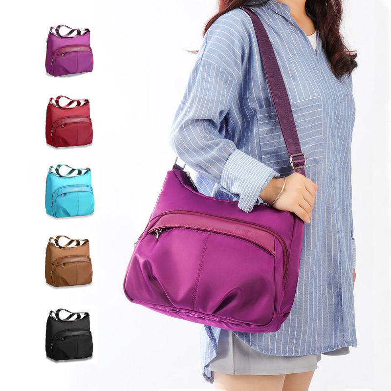 Bolso Bandolera Multifuncional De Gran Capacidad De Nailon De Ocio Para Mujer