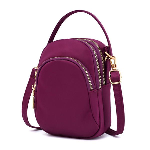 Bolso Bandolera De Nailon Con Múltiples Bolsillos Para Teléfono Para Mujer