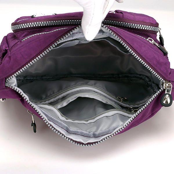 Bolso Bandolera De Nailon Para Mujer Bolso De Hombro Informal Impermeable