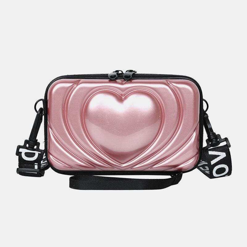 Bolso Bandolera Para Teléfono Con Baúl Sólido Love De 6.5 Pulgadas Para Mujer