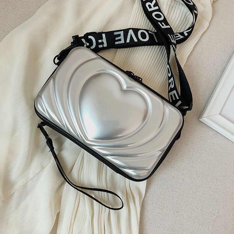 Bolso Bandolera Para Teléfono Con Baúl Sólido Love De 6.5 Pulgadas Para Mujer