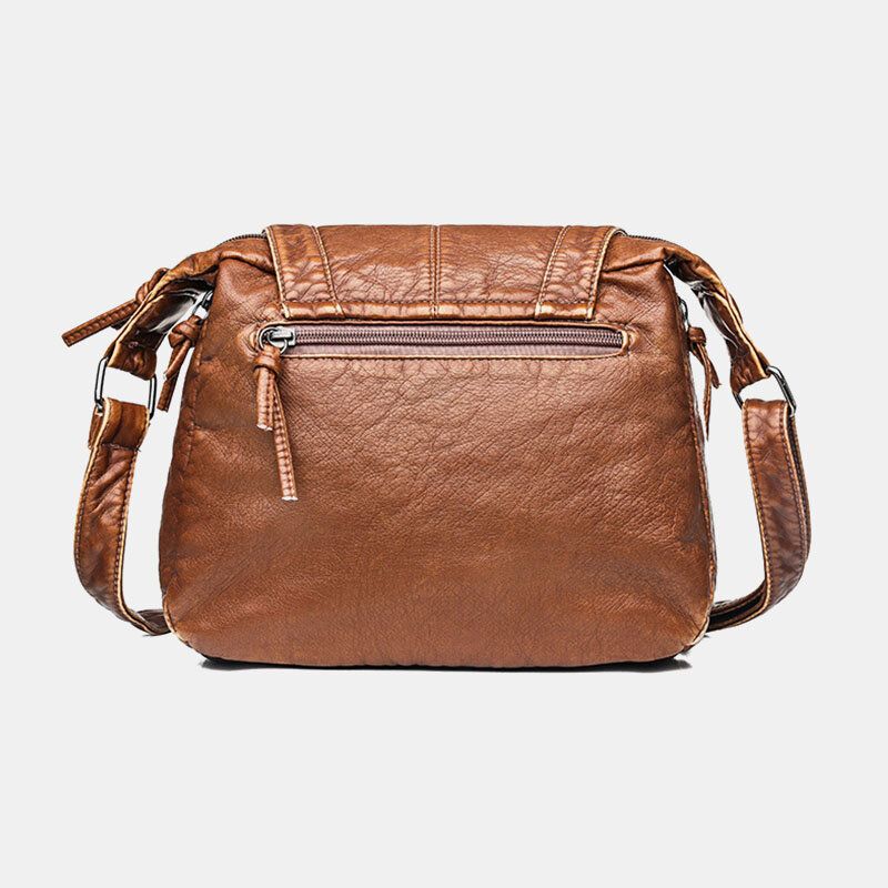 Bolso Bandolera Pequeño Casual Sólido Vintage Para Mujer