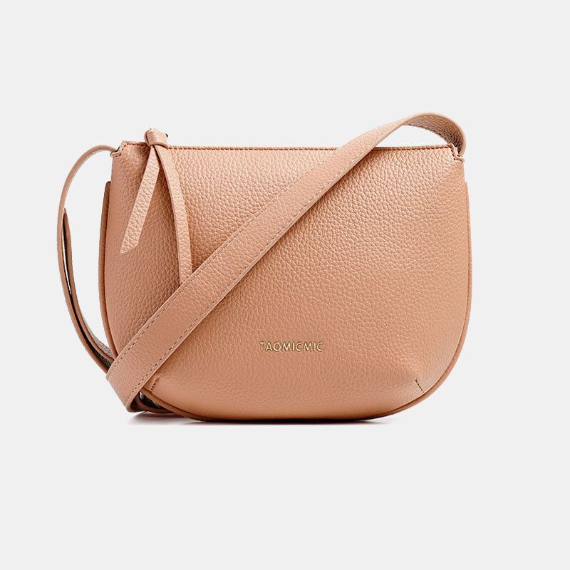 Bolso Bandolera De Pu Sólido Para Mujer Bolso De Axila