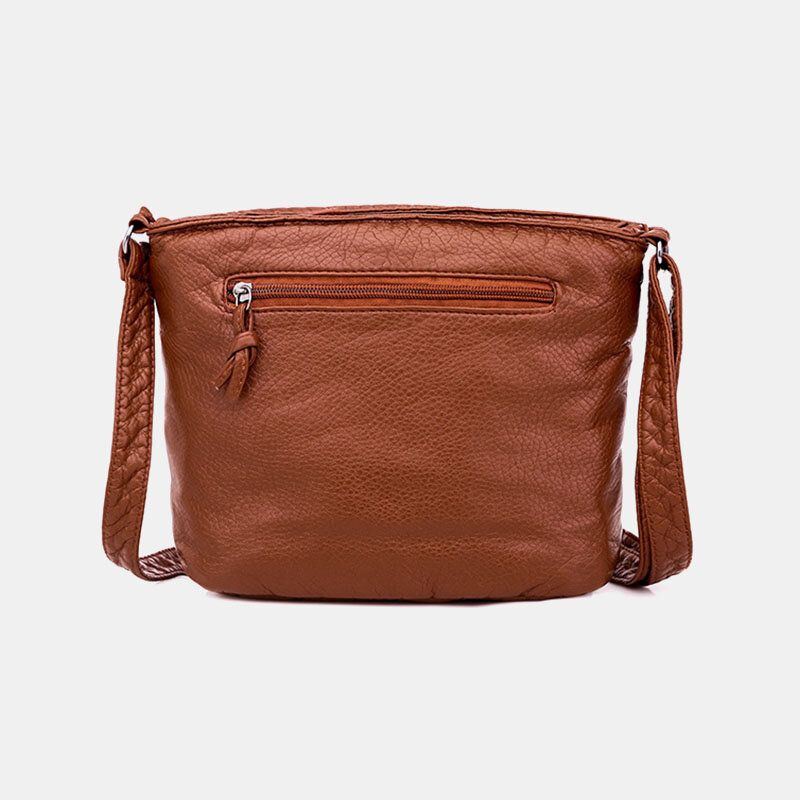 Bolso Bandolera Sólido Con Remaches Casuales Para Mujer