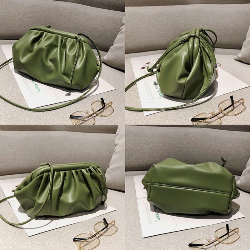 Bolso Bandolera Sólido De Moda Para Mujer Bolso Bandolera