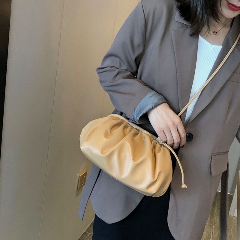 Bolso Bandolera Sólido De Moda Para Mujer Bolso Bandolera