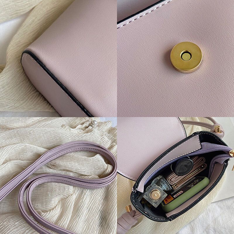 Bolso Bandolera Sólido Para Teléfono De 6.3 Pulgadas Para Mujer