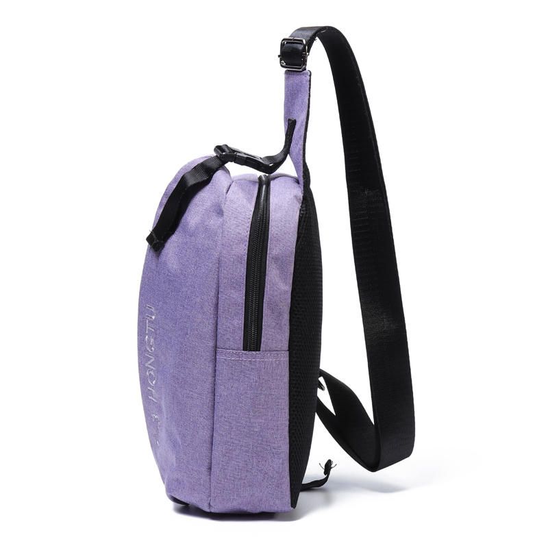 Bolso Bandolera Transpirable Simple Multifuncional Mochila De Gran Capacidad Bolsa De Pecho Para Mujer