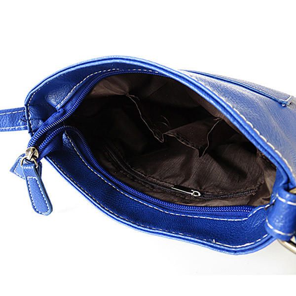 Bolso Bandolera Vintage De Cuero Pu Para Mujer