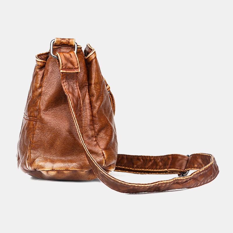 Bolso Bandolera Vintage De Mediana Edad Con Múltiples Bolsillos Para Mujer