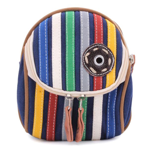 Bolso De Cintura A Rayas De Colores Causales Unisex De Moda Bolso Cruzado