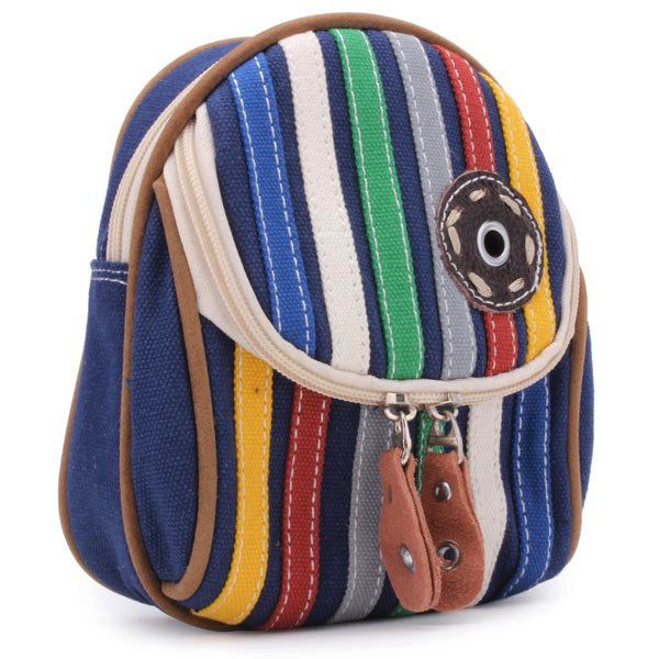 Bolso De Cintura A Rayas De Colores Causales Unisex De Moda Bolso Cruzado