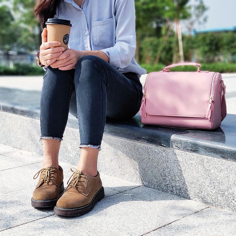 Bolso Cosmético Con Solapa Para Mujer Bolso Bandolera Multifunción Bolso Bandolera