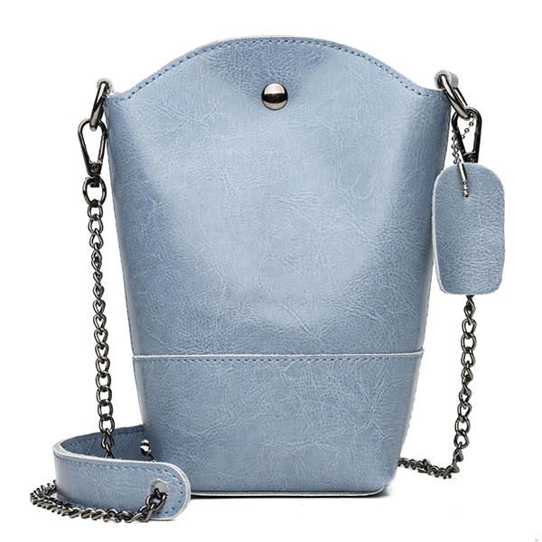 Bolso De Cubo Vintage De Cuero Genuino Para Mujer Bolso De Teléfono Sólido Bolso De Ocio Mini Bandolera