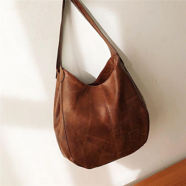 Bolso De Hombro Casual Multicapa Para Mujer Bolso Sólido Con Edredón