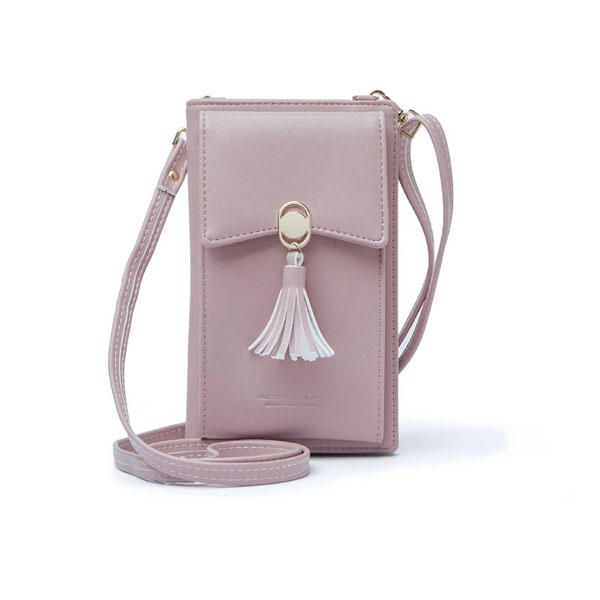 Bolso De Hombro Con Borlas Para Mujer Bolso De Teléfono De 5.5 Pulgadas