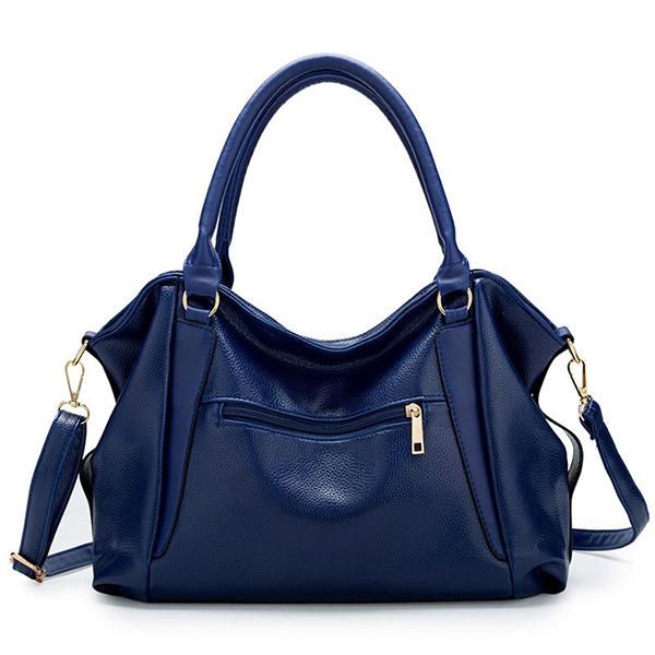 Bolso De Hombro De Cuero Suave De Diseñador Elegante Para Mujer