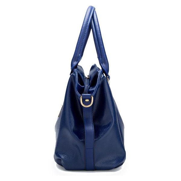 Bolso De Hombro De Cuero Suave De Diseñador Elegante Para Mujer