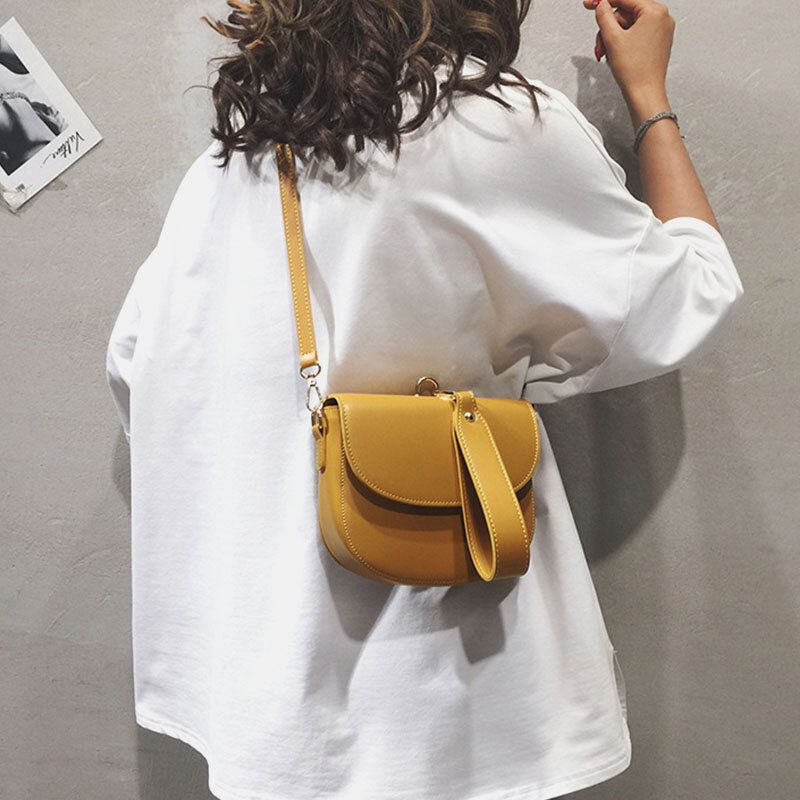 Bolso De Hombro Liso Con Forma Irregular Para Mujer