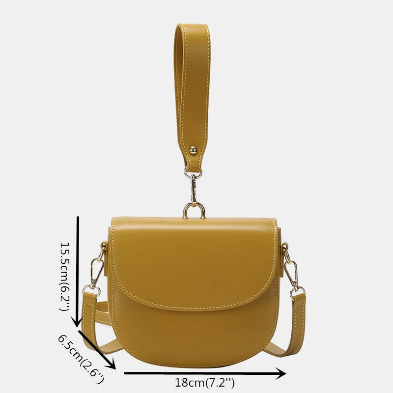 Bolso De Hombro Liso Con Forma Irregular Para Mujer