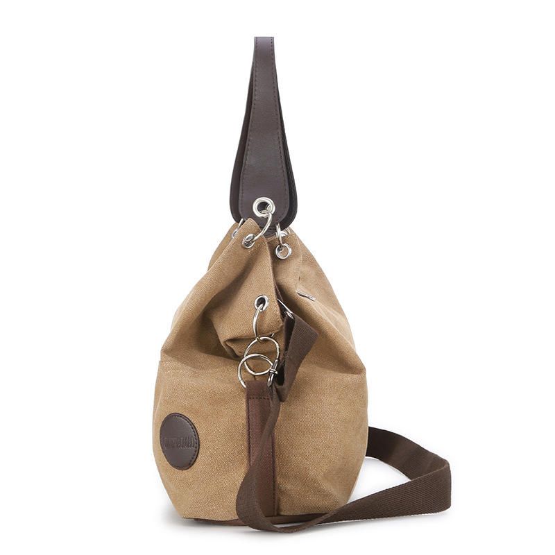 Bolso De Hombro De Lona Casual Para Mujer