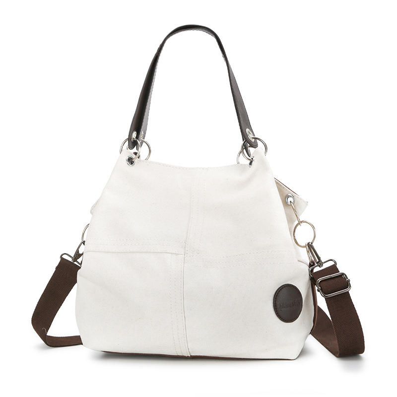 Bolso De Hombro De Lona Casual Para Mujer