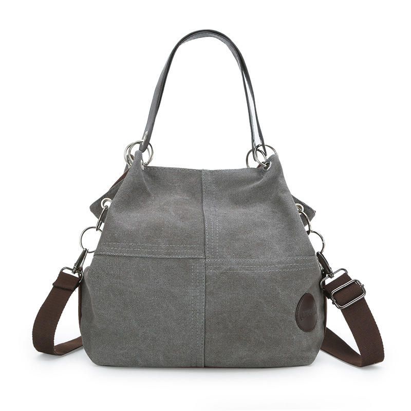 Bolso De Hombro De Lona Casual Para Mujer