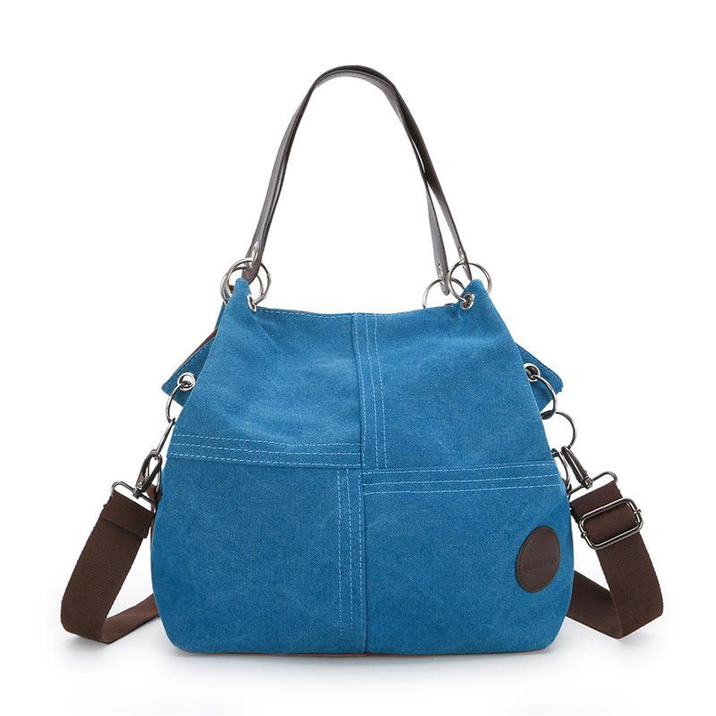 Bolso De Hombro De Lona Casual Para Mujer