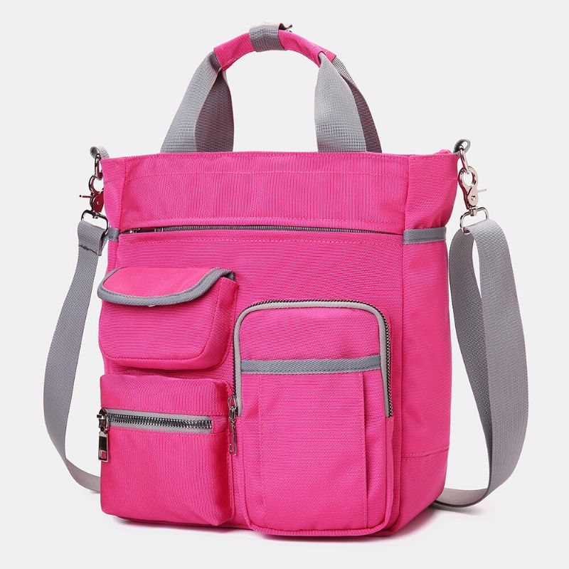 Bolso De Hombro Multibolsillos Impermeable De Gran Capacidad Para Mujer