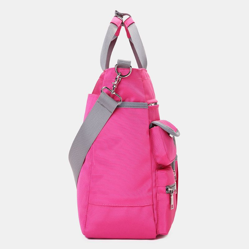 Bolso De Hombro Multibolsillos Impermeable De Gran Capacidad Para Mujer