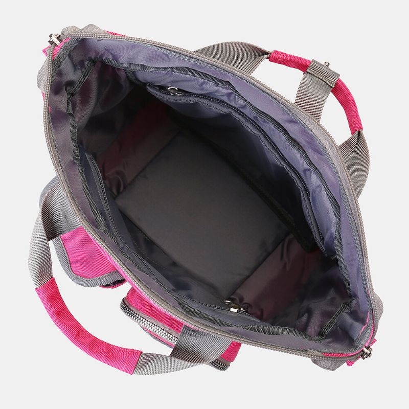 Bolso De Hombro Multibolsillos Impermeable De Gran Capacidad Para Mujer