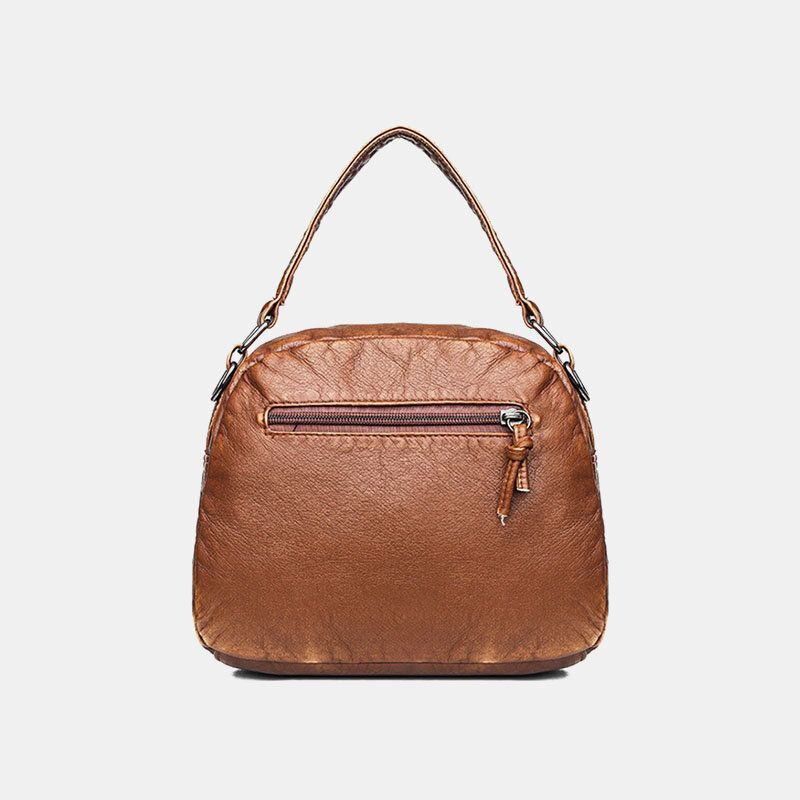 Bolso De Hombro De Piel Sintética Vintage Para Mujer Bolso Bandolera Bolso De Tendencia