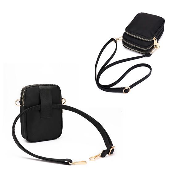 Bolso Impermeable Para Teléfono Para Mujer Bolso Bandolera De Nailon Para Cintura