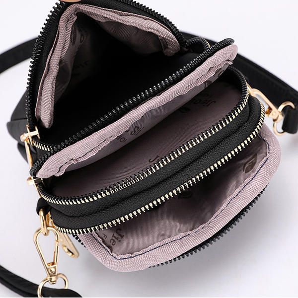 Bolso Impermeable Para Teléfono Para Mujer Bolso Bandolera De Nailon Para Cintura