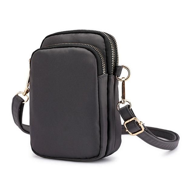 Bolso Impermeable Para Teléfono Para Mujer Bolso Bandolera De Nailon Para Cintura