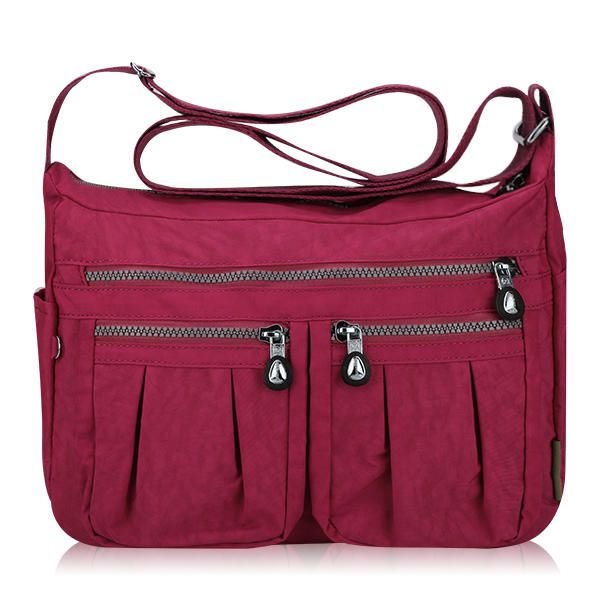 Bolso Ligero De Nailon Para Mujer Bolso Bandolera Informal Al Aire Libre Impermeable Bolso Bandolera