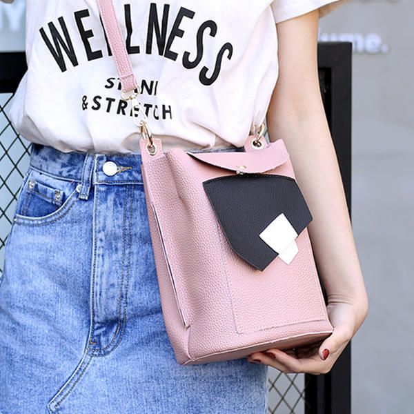 Bolso Lindo Del Teléfono Del Cuero De La Pu De Las Mujeres Mini Bolso Bandolera De Moda